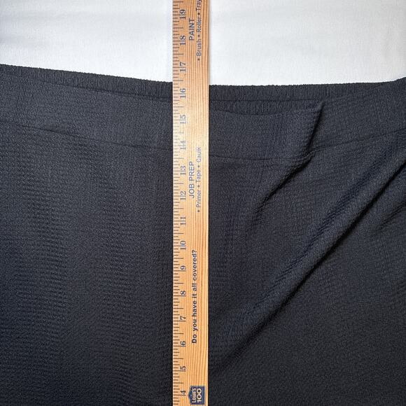 Nina Parker Womens Pull On Textured Black Knit Wide Leg Pants Plus Size 2X NWOT - Picture 9 of 14